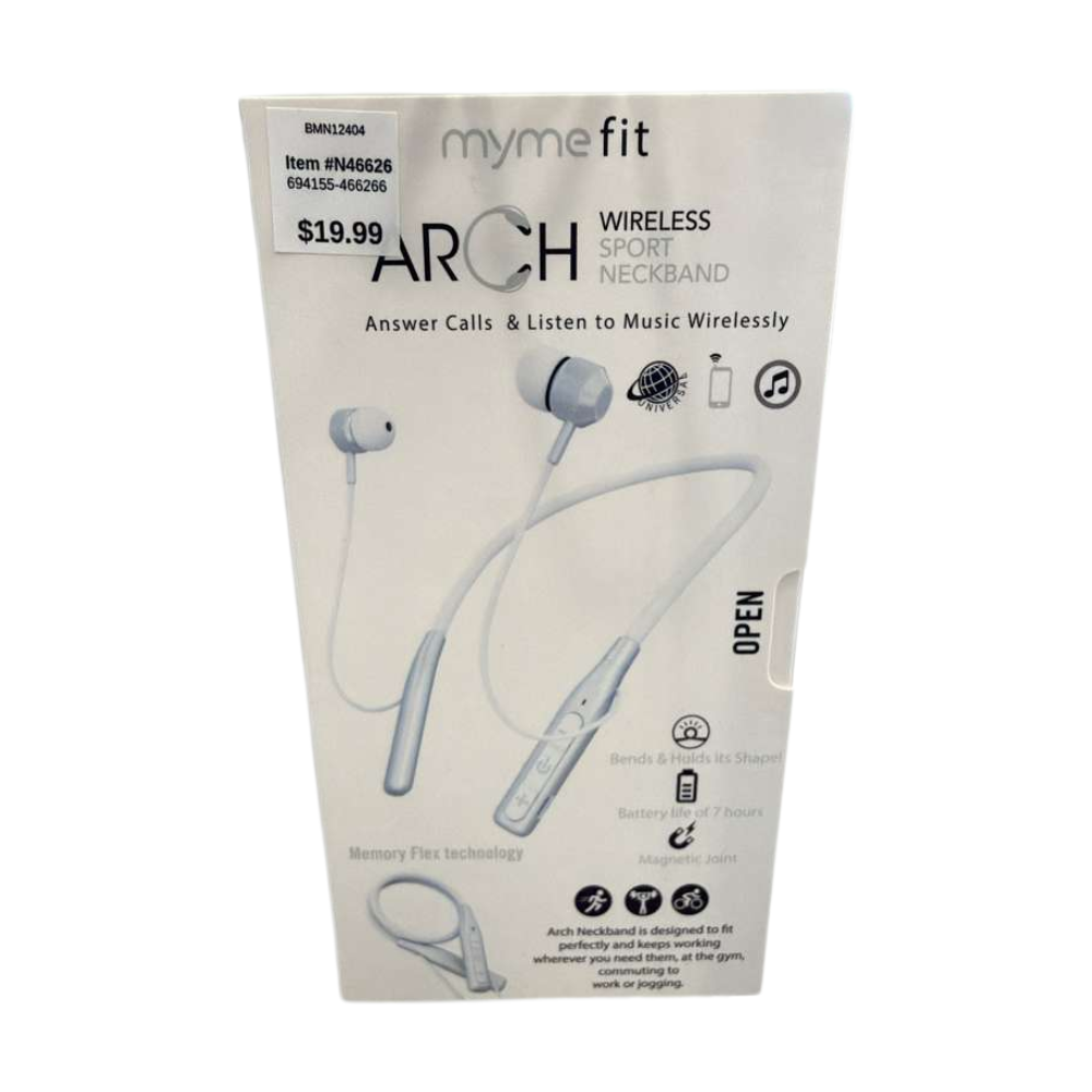 mymefit Arch Wireless Sport Neckband – Flexible HD Audio Bluetooth Headset
