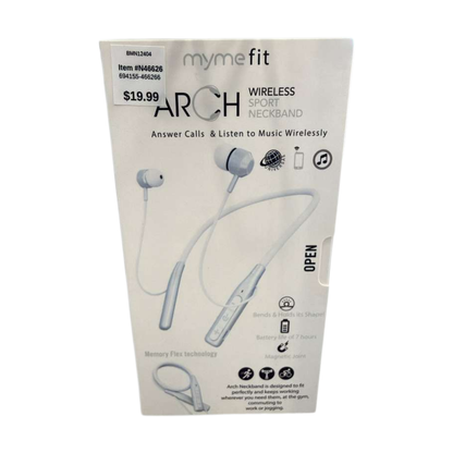 mymefit Arch Wireless Sport Neckband – Flexible HD Audio Bluetooth Headset