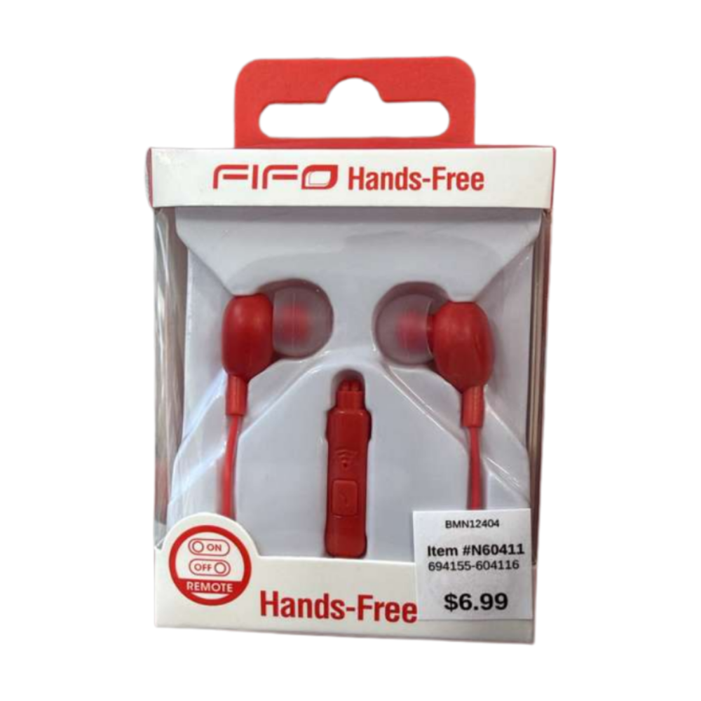FIFO Hands-Free Wired Earphones with Microphone – 3.5mm Jack