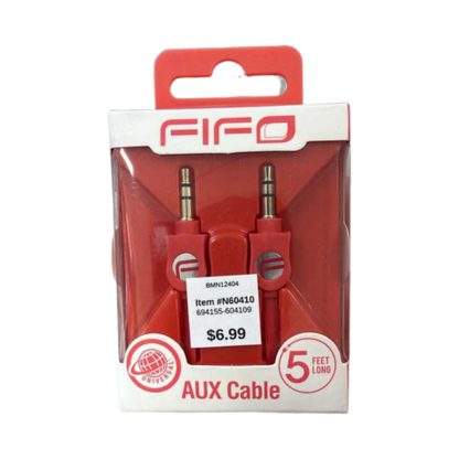 FIFO 5-Foot AUX Cable – 3.5mm Audio Cable