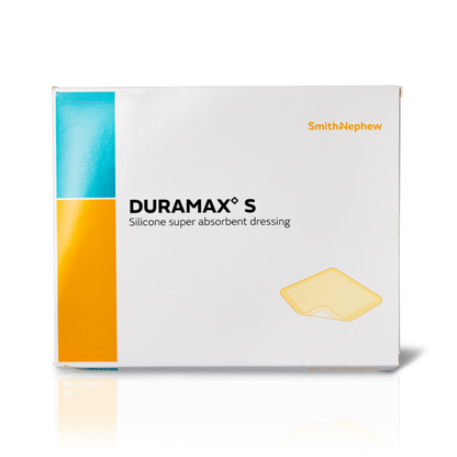 Duramax S Super Absorbent Silicone Adhesive Dressing 8 x 16 Inch – Rectangle, Sterile