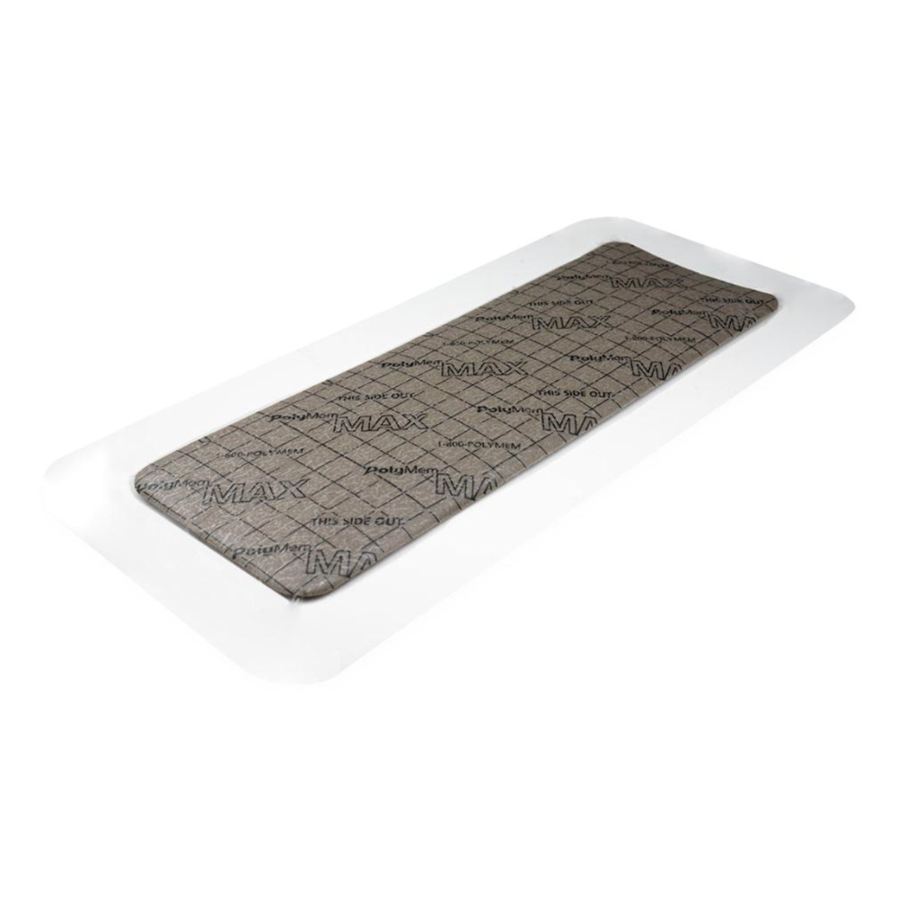 PolyMem General Surgical Silver Adhesive Film Dressing 5-1/2 x 12-3/4 Inch