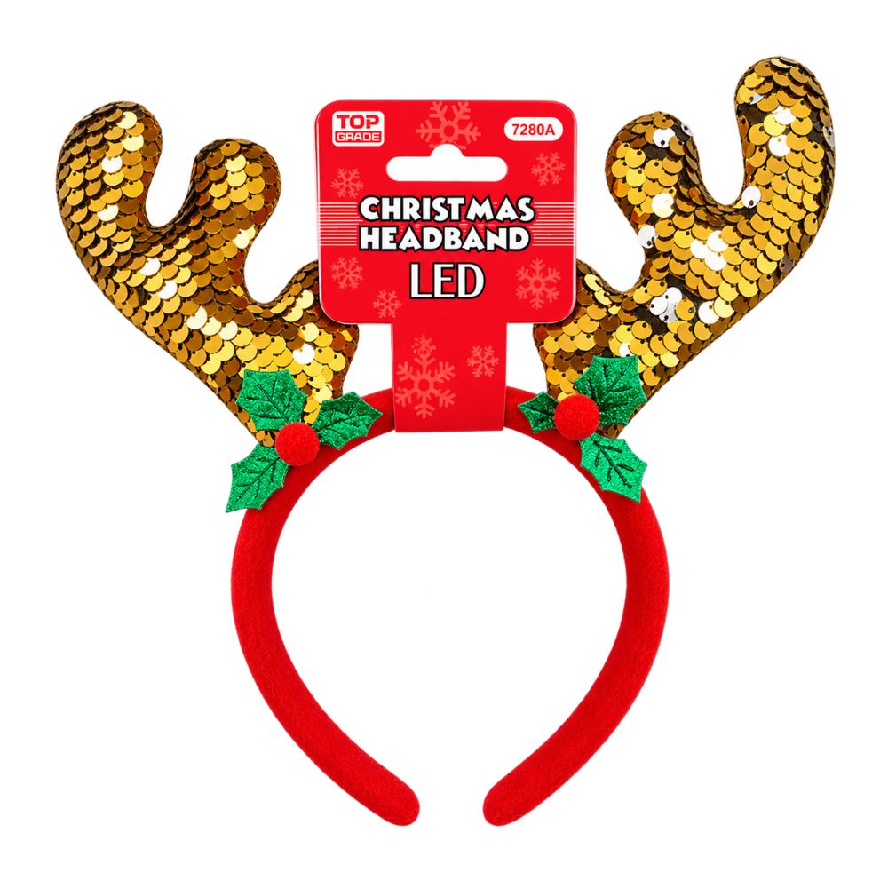 Topgrade Christmas LED Reindeer Headband