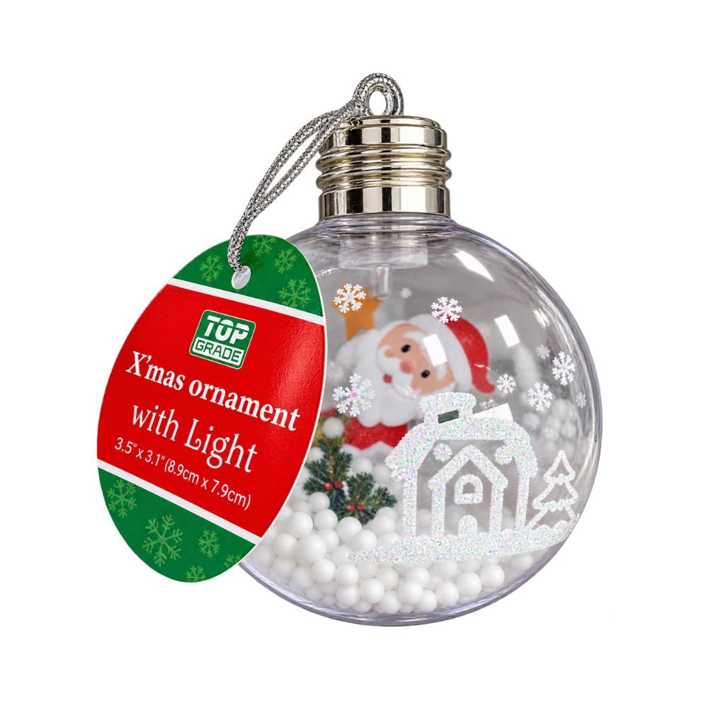 Topgrade Christmas Light-Up Ornament – 3.5 x 3.1 Inch