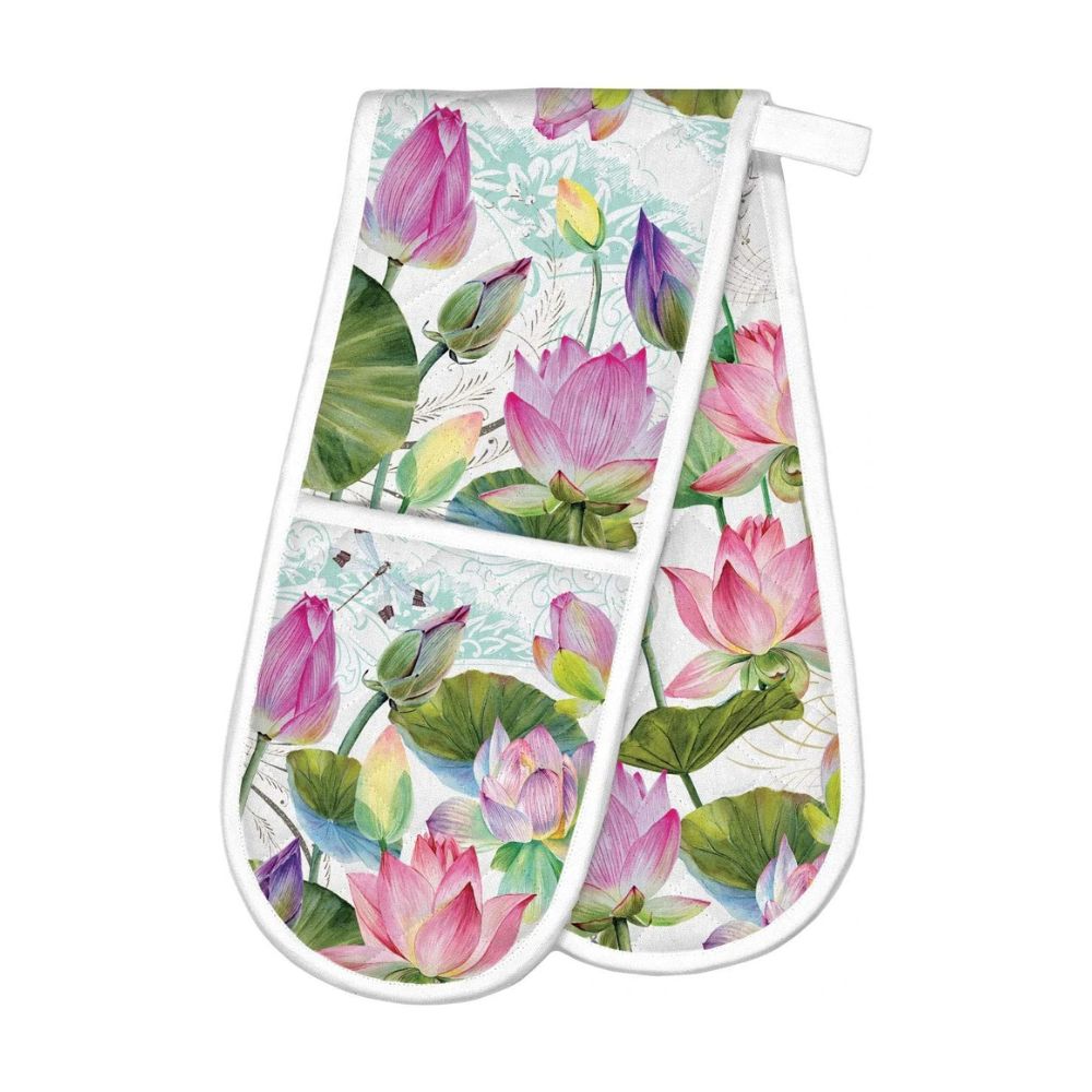 Michel Design Works Water Lilies Double Oven Glove
