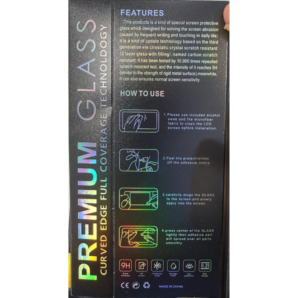 iPhone 16 Pro Privacy Tempered Glass Screen Protector 9H Full Coverage Anti Spy
