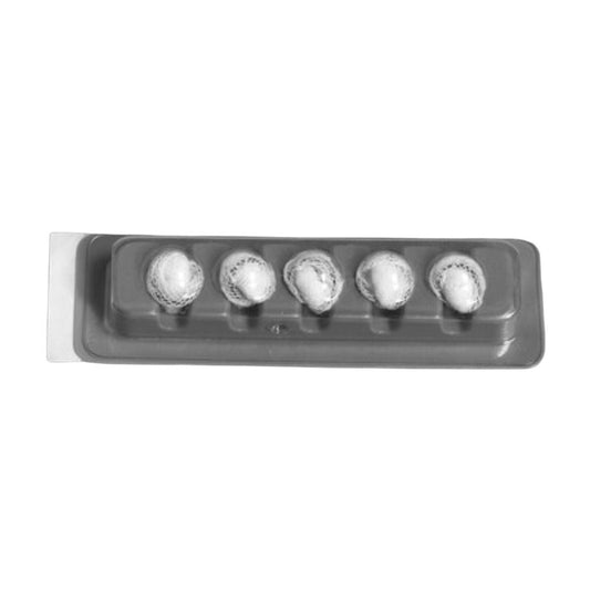 X-Ray Detectable Surgical Peanut Sponge 3/8 Inch Diameter Sterile 5 Count Plastic Count Holder