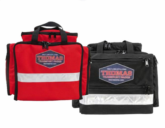 Thomas Transport EMS Pack with Emergency Responder Supplies – Red Trauma Response Bag