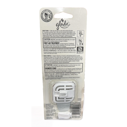 Glade Vent Oil Car Air Freshener – Clean Linen Scent, Blue
