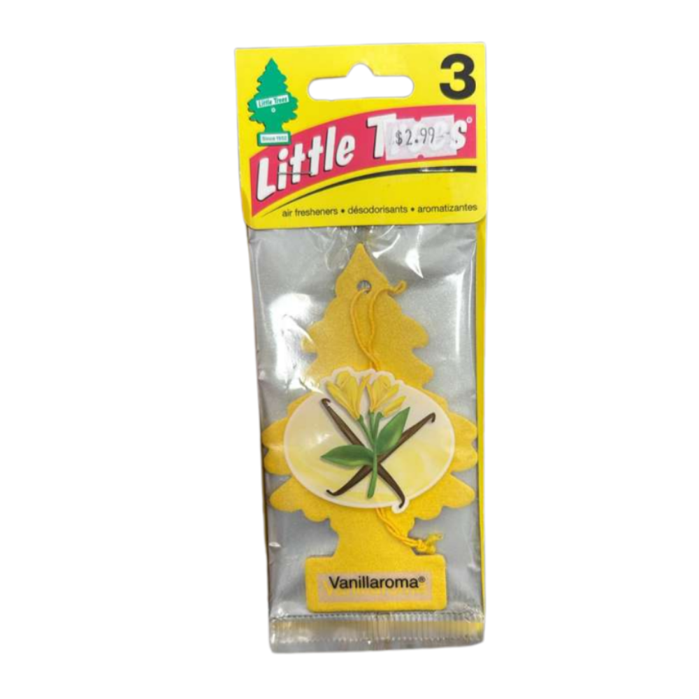Little Trees Air Freshener – Vanillaroma Fragrance (3-Pack)