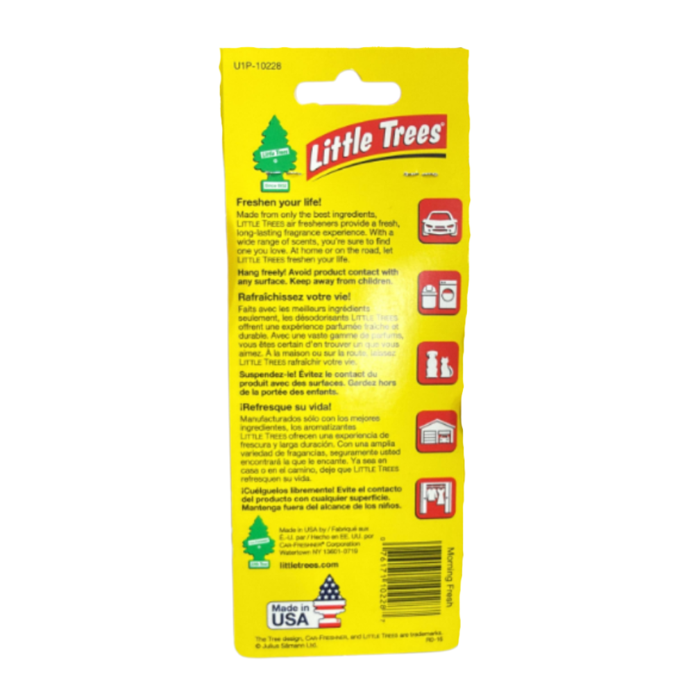 Little Trees Auto Air Freshener – Morning Fresh Fragrance, Hanging Card, 1-Pack