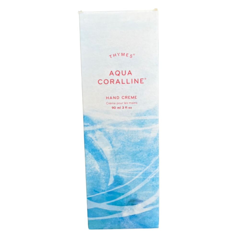 Thymes Aqua Coralline Hand Cream 3 fl oz with Shea Butter and Vitamin E