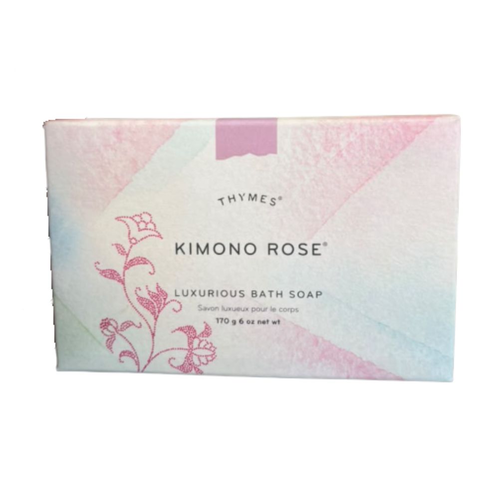 Thymes Kimono Rose Luxury Bar Soap 170g 6 oz