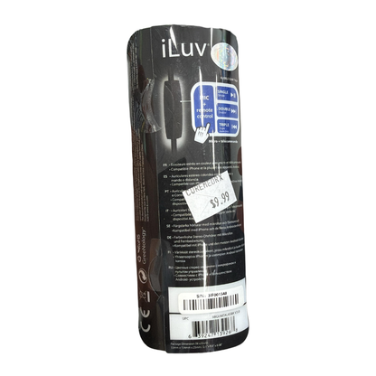 iLuv Bubble Gum Talk Earphones with Mic – Blue or Black