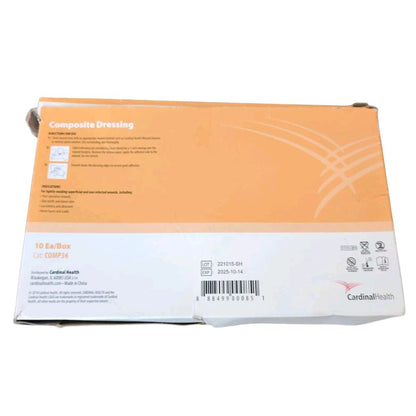 Cardinal Health Composite Adhesive Island Dressing 3.2 x 6 Inch Sterile Wound Dressing