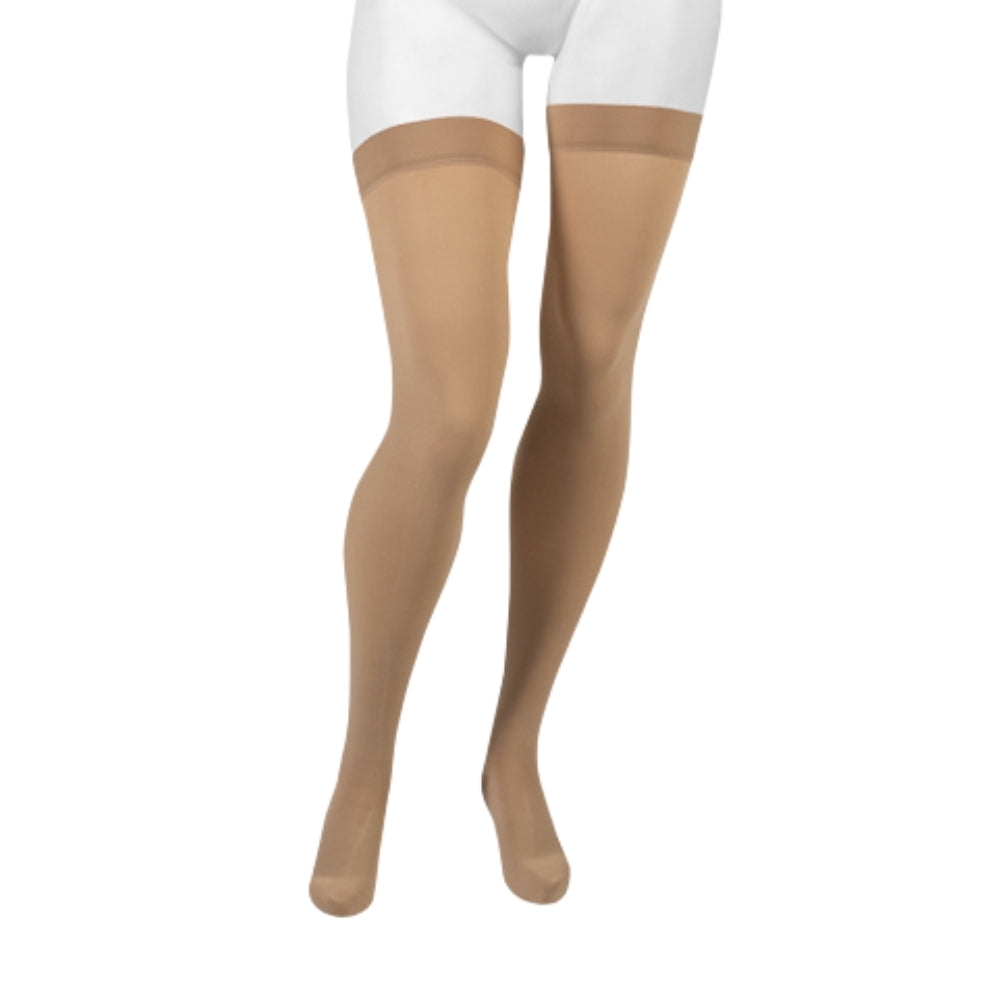 Juzo Move Unisex Compression Stockings Tigh High 20-30 mmHg Full Foot Short with Silicone Top Band