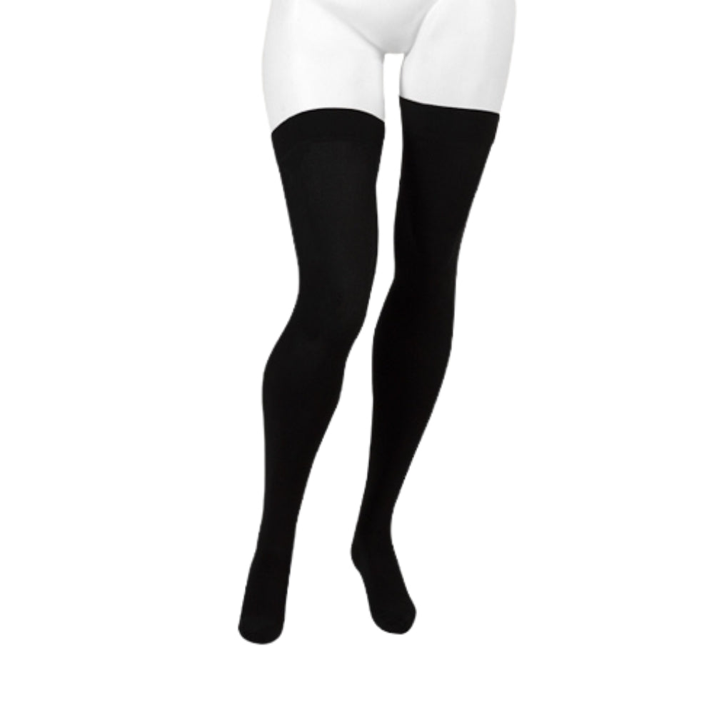Juzo Move Unisex Compression Stockings Tigh High 20-30 mmHg Full Foot Short with Silicone Top Band