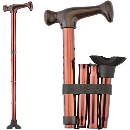 Folding Cane with Mini Quad Tip