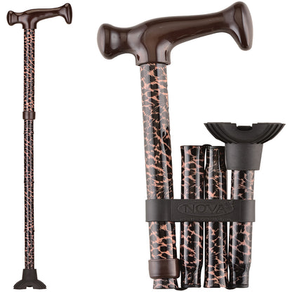 Folding Cane with Mini Quad Tip