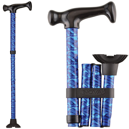 Folding Cane with Mini Quad Tip