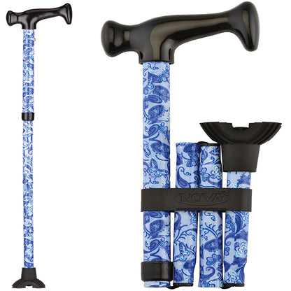 Folding Cane with Mini Quad Tip