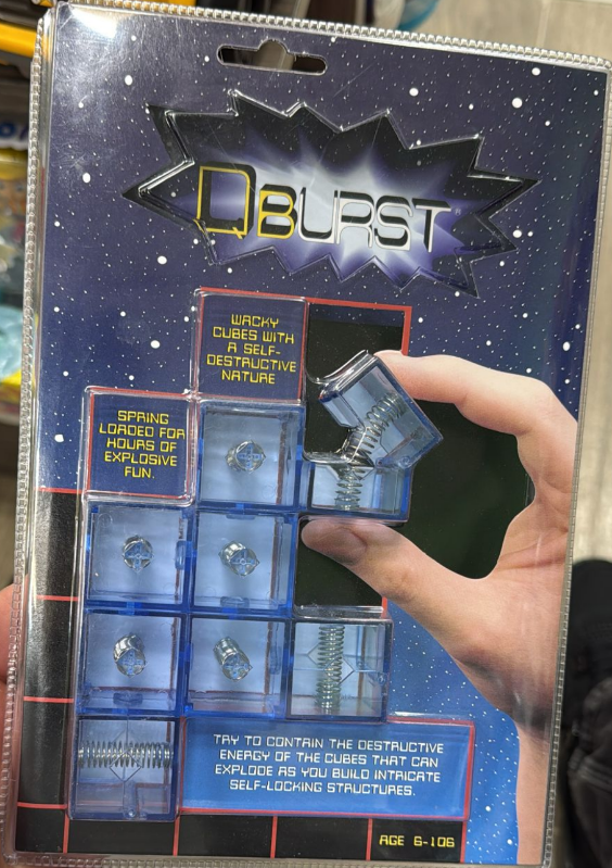 QBurst Game – Wacky Self-Destructive Cubes Puzzle for Kids, Ages 6+