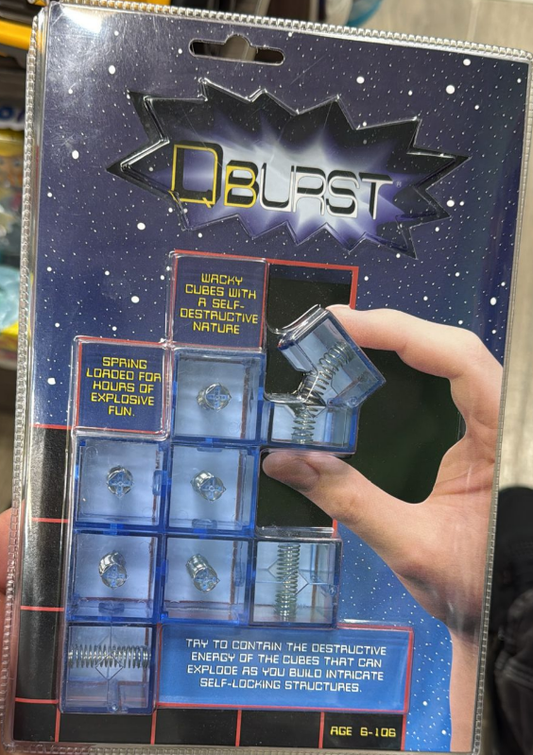 QBurst Game – Wacky Self-Destructive Cubes Puzzle for Kids, Ages 6+