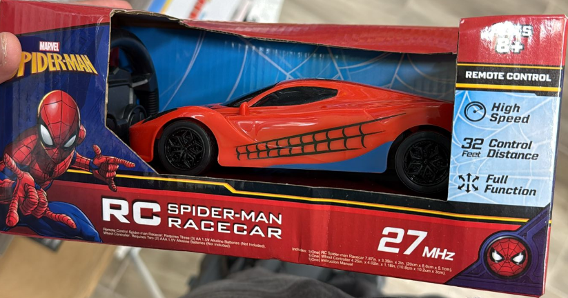 Marvel Spider-Man Remote Control Racecar Toy – High-Speed RC Car with Full Function Control