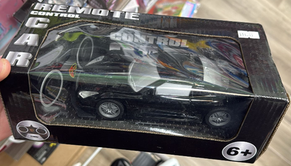 Road Burner RC Super Car Maserati-Style Sports Car with Lights – 1:22 Scale Remote Control Car (Black)