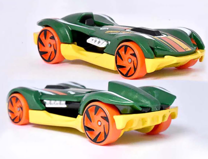 Hot Wheels Roadster Bite Green-Yellow – 2022 HW Speed Team 22/250 1:64 Diecast