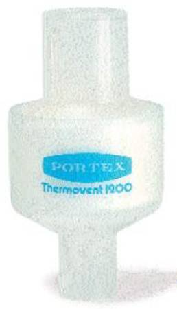 Heat and Moisture Exchanger Portex Thermovent 1200 24 @ 1000 mg H2O / L @ Vt 0.4 @ 30, 1.2 @ 60, 2.4 @ 90 mg H2O @ L/min