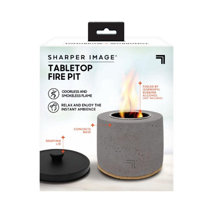 Sharper Image Tabletop Fire Pit Compact, Smokeless, and Stylish Outdoor Ambiance