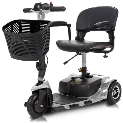 3 Wheel Mobility Scooter - Electric Long Range Powered Wheelchair gray