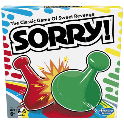 Sorry! Classic Board Game of Sweet Revenge Board Game for Kids Ages 6+