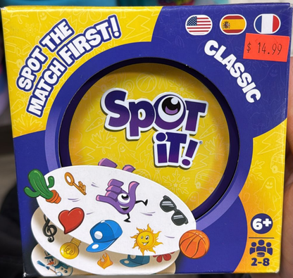 Spot It Classic Card Game Fast-Paced Matching Game for Kids and Families