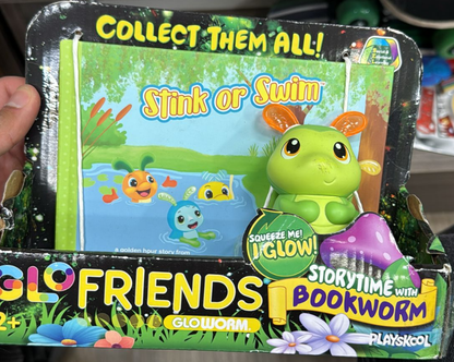 Playskool Glow Bookworm Interactive Story Book Toy – Light-Up Reading Companion for Toddlers Ages 2+