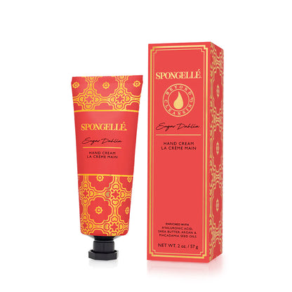 Spongelle Sugar Dahlia Hand Cream - Hydrating Formula with Signature Scents (Best for Soft Hands)