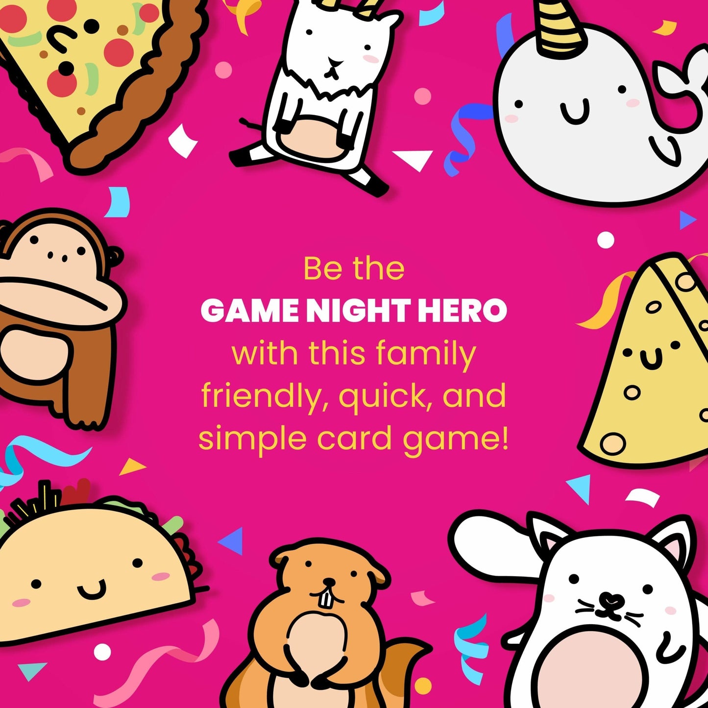 Dolphin Hat Games Taco Cat Goat Cheese Pizza Fast-Paced Party Card Game
