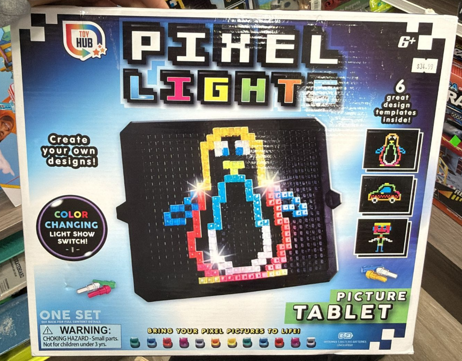 Toy Hub Pixel Lights Picture Tablet – Creative Pixel Art for Kids 6+