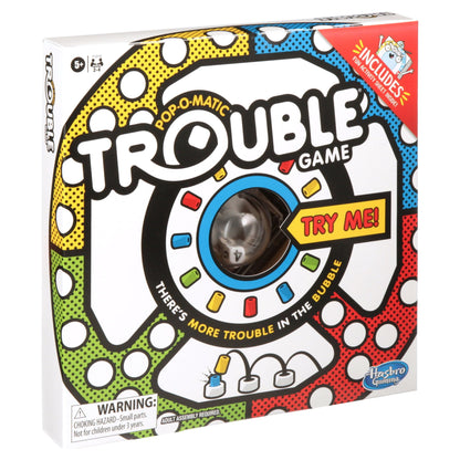 Trouble Board Game with Pop-O-Matic Bubble + Activity Sheet for Kids 5+
