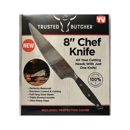 Trusted Butcher Chef Knife 8" Precision Cutting for Professional Results