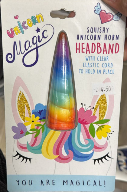 Squishy Unicorn Horn Headband – Rainbow Unicorn Magic Costume Accessory