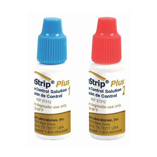 Blood Glucose Control Solution AimStrip Plus 2 X 2 mL Level 1 & 2