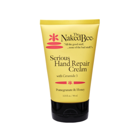 Naked Bee Serious Hand Repair Cream in Pomegranate & Honey - 3.25 oz. - Shea Butter, Safflower Seed Oil, and Ceramide for Severe Dry Skin