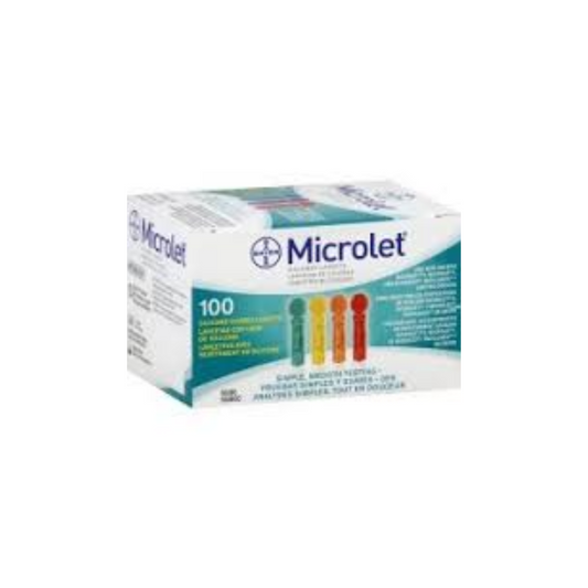 Lancet for Lancing Device Microlet Non-Safety Twist Off Cap Finger