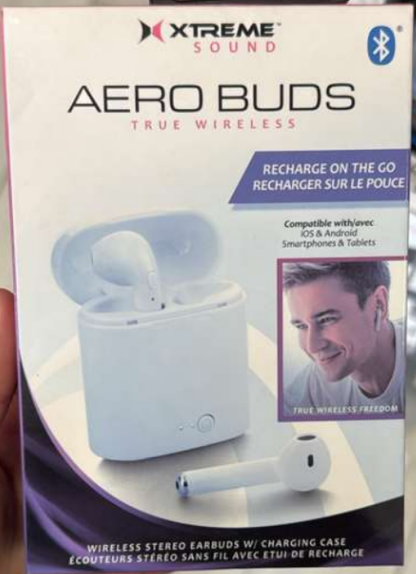 Xtreme Sound Aero Buds True Wireless Bluetooth Earbuds with Charging Case