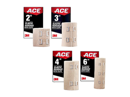 3M Ace Elastic Bandage with Clips - Versatile Support for Quick Recovery