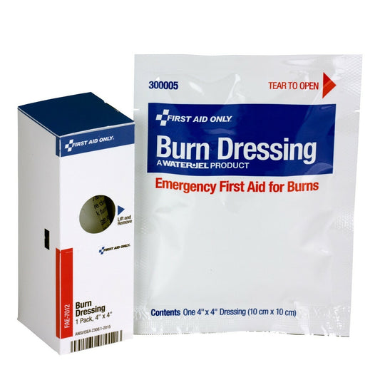 First Aid Only Hydrogel Burn Dressing 4 x 4 Inch, Sterile – SmartCompliance Refill