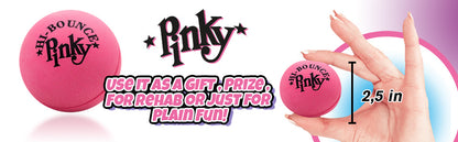 JA-RU Hi-Bounce Pinky Ball 2-Inch Rubber Bouncy Ball for Kids – Stress Relief & Massage Ball, Party Favor