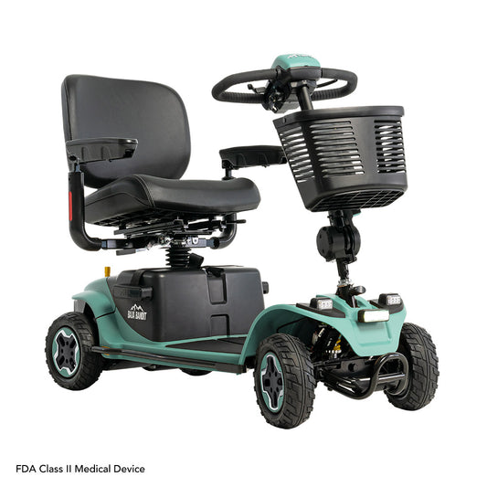 BAJA Bandit 4-Wheel Mobility Scooter – 20AH Lithium-Ion Batteries, Full Suspension, LED Lighting